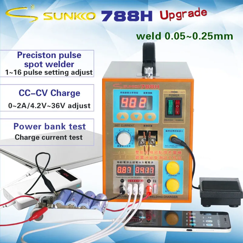 SUNKKO SPOT WELDING MACHINE 788H-USB - Image 6